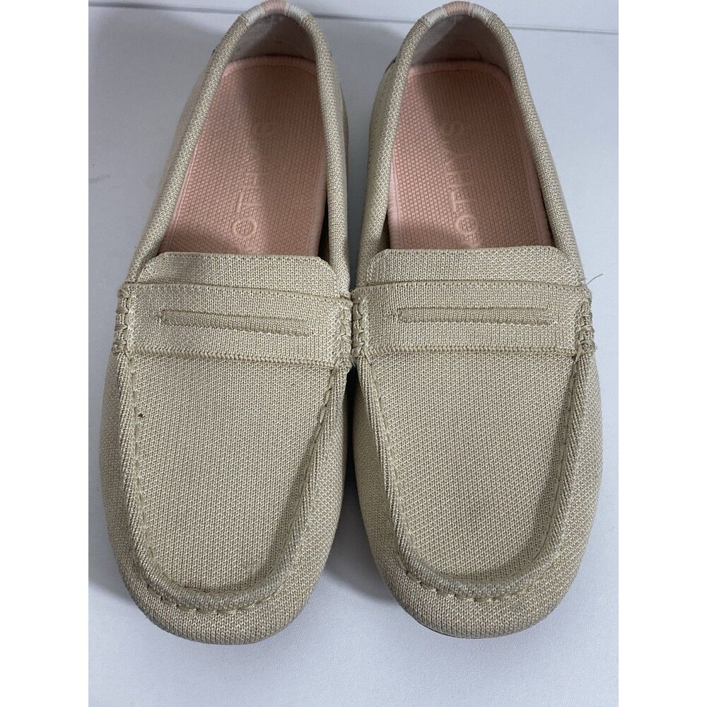 Rothy’s Driver Loafer Flats Light Beige  Sustainable Minimalist Women Size 8
